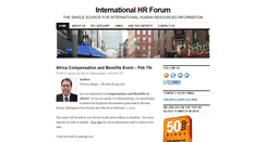 Desktop Screenshot of internationalhrforum.com