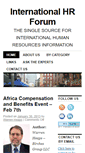 Mobile Screenshot of internationalhrforum.com